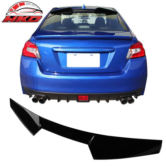 2015-21 Subaru WRX & STI V2 Style Rear Roof Spoiler Wing Painted #D4S Black | Wholesale