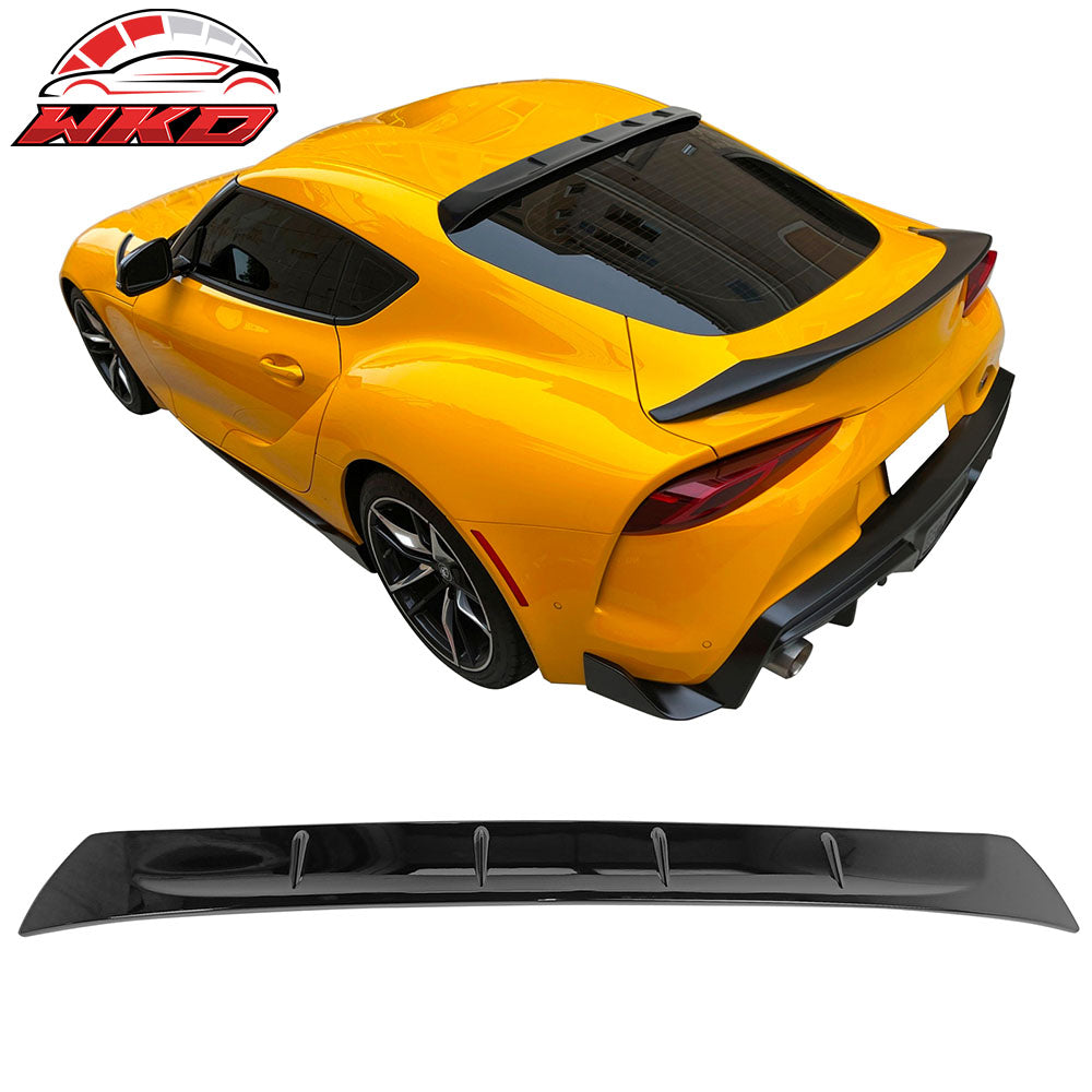 Fits 20-25 Toyota GR Supra MK5 Rear Roof Window Spoiler Wing Painted #202 Black