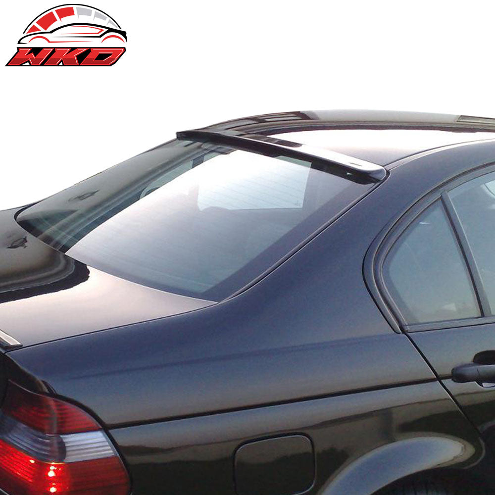 Fits 99-05 BMW E46 3-Series 4-Door AC Style Matte Black Rear Roof Spoiler ABS