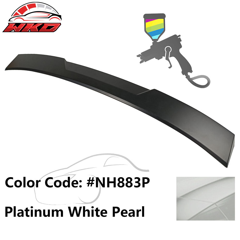Fits 18-22 Honda Accord 10th Gen V Style Rear Roof Spoiler Painted #NH883P White