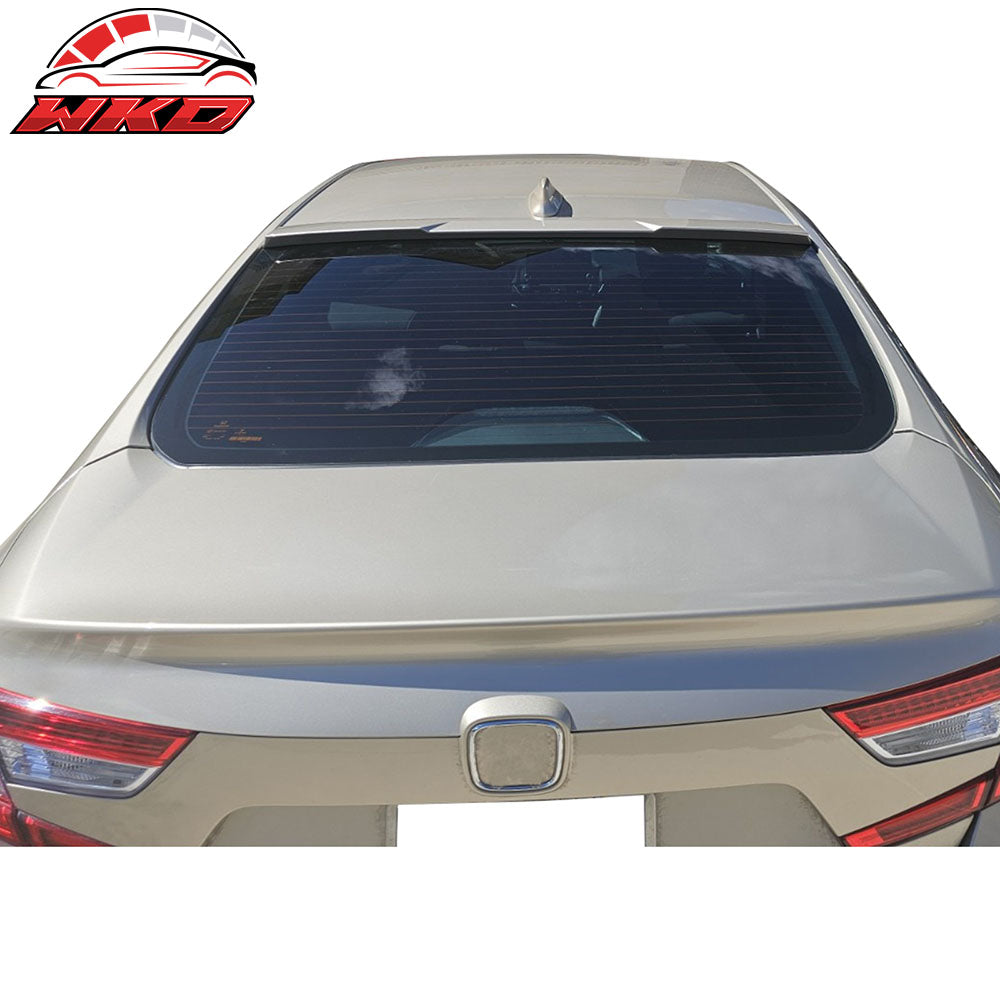 Fits 18-22 Honda Accord 10th Gen V Style Rear Roof Spoiler Painted #NH883P White