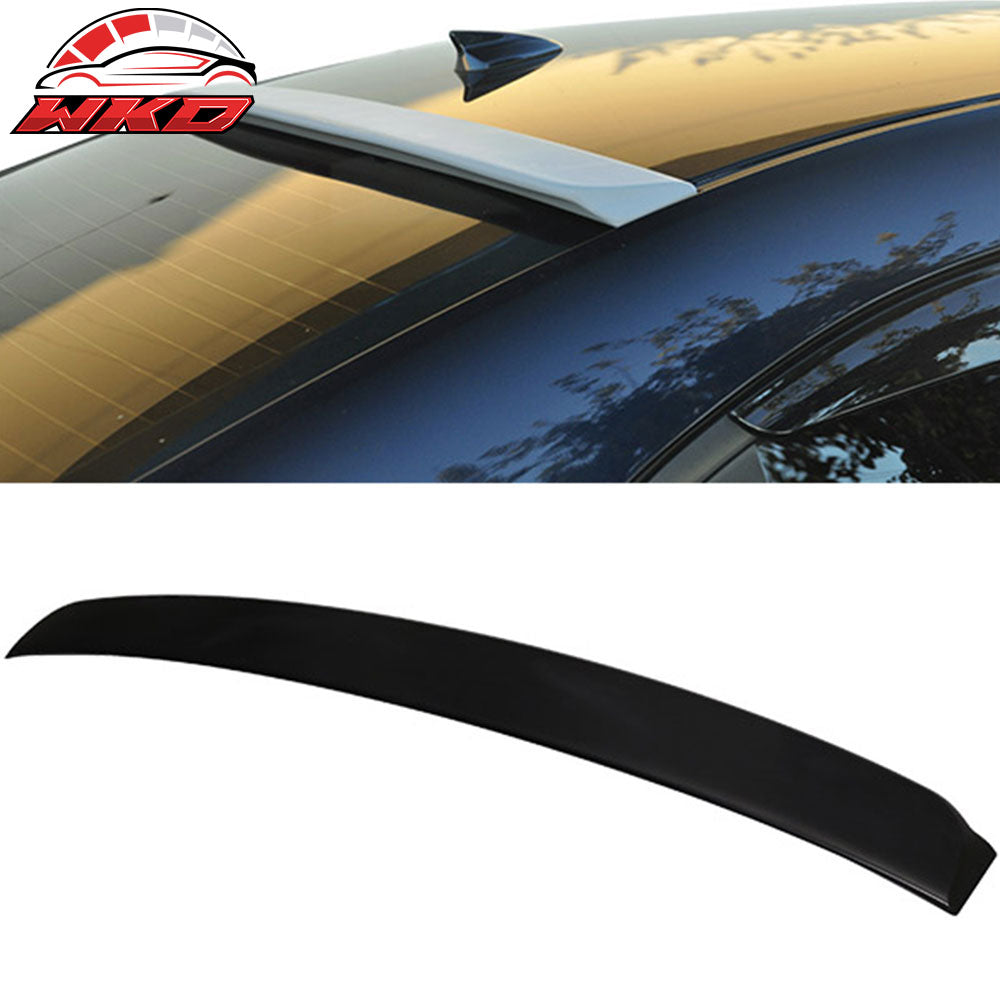 Fits 14-18 Mazda 3 Sedan 4-Door Rear Top Roof Spoiler Window Wing Unpainted ABS