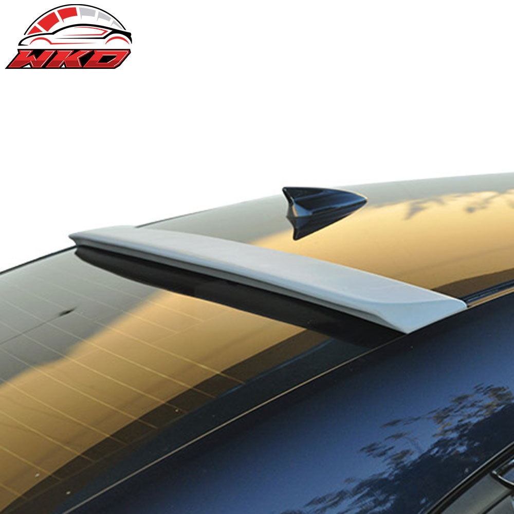 Fits 14-18 Mazda 3 Sedan 4-Door Rear Top Roof Spoiler Window Wing Unpainted ABS