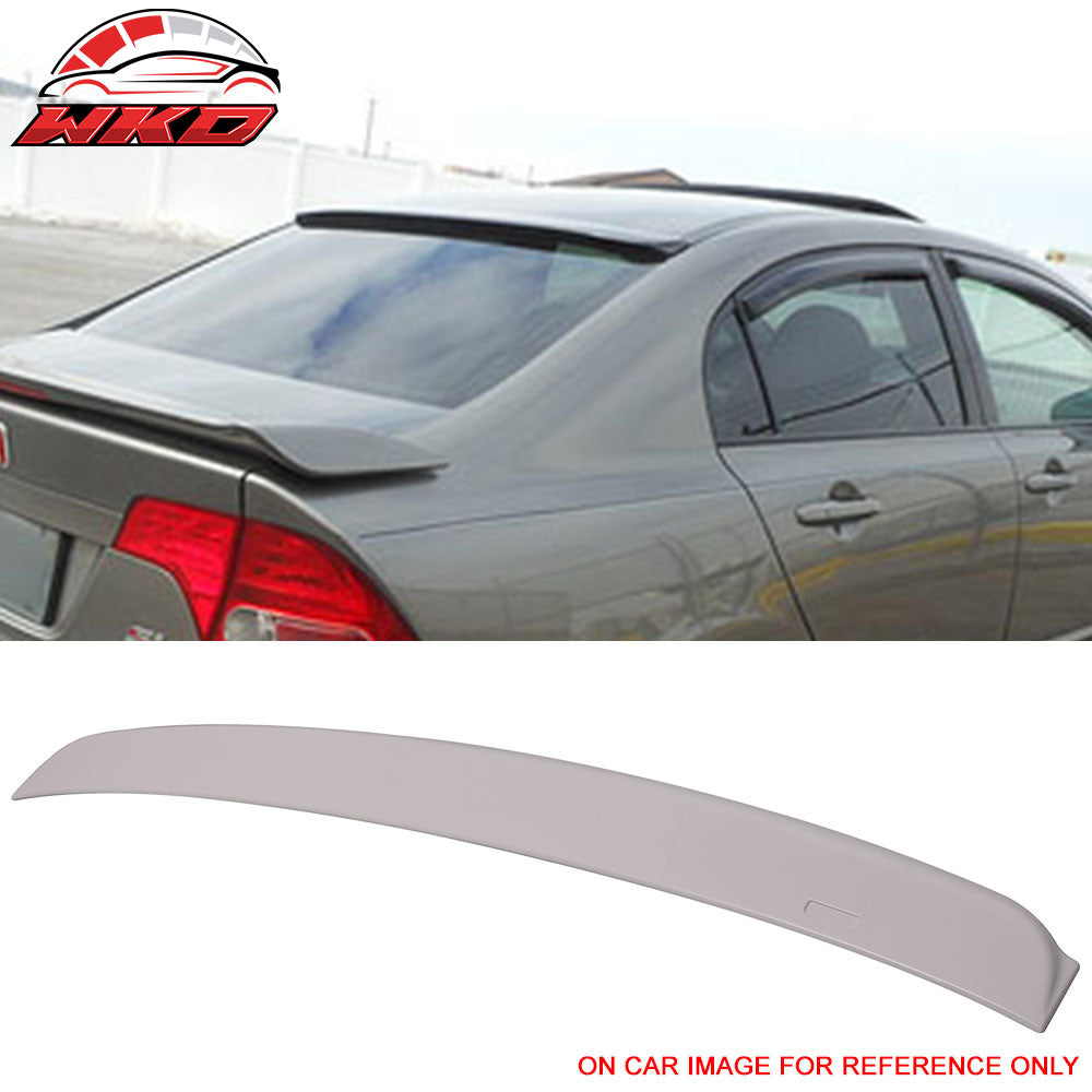 Fits 06-15 Honda Civic Sedan Rear Roof Spoiler Wing Painted #NH578 Taffeta White