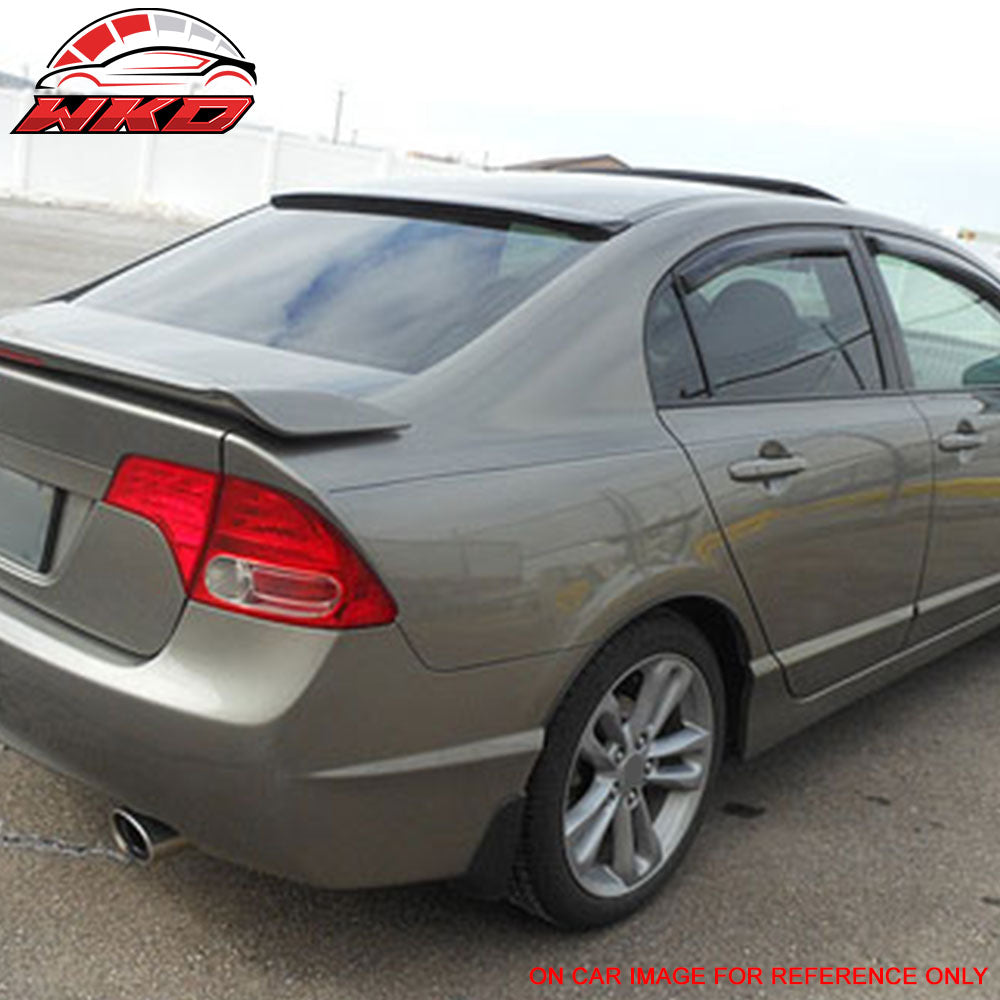 Fits 06-15 Honda Civic Sedan Rear Roof Spoiler Wing Painted #NH578 Taffeta White