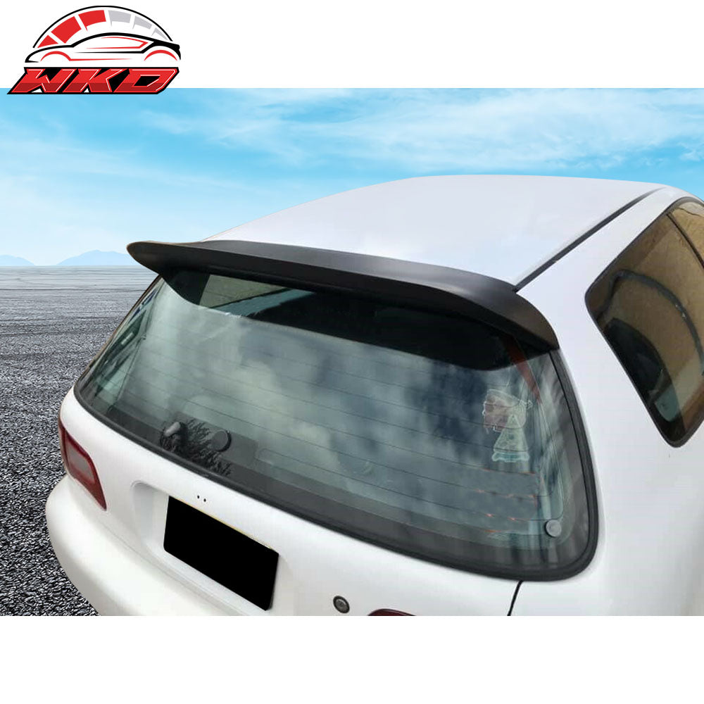 Fits 92-95 Honda Civic Duckbill Painted Matte Black Roof Spoiler Wing