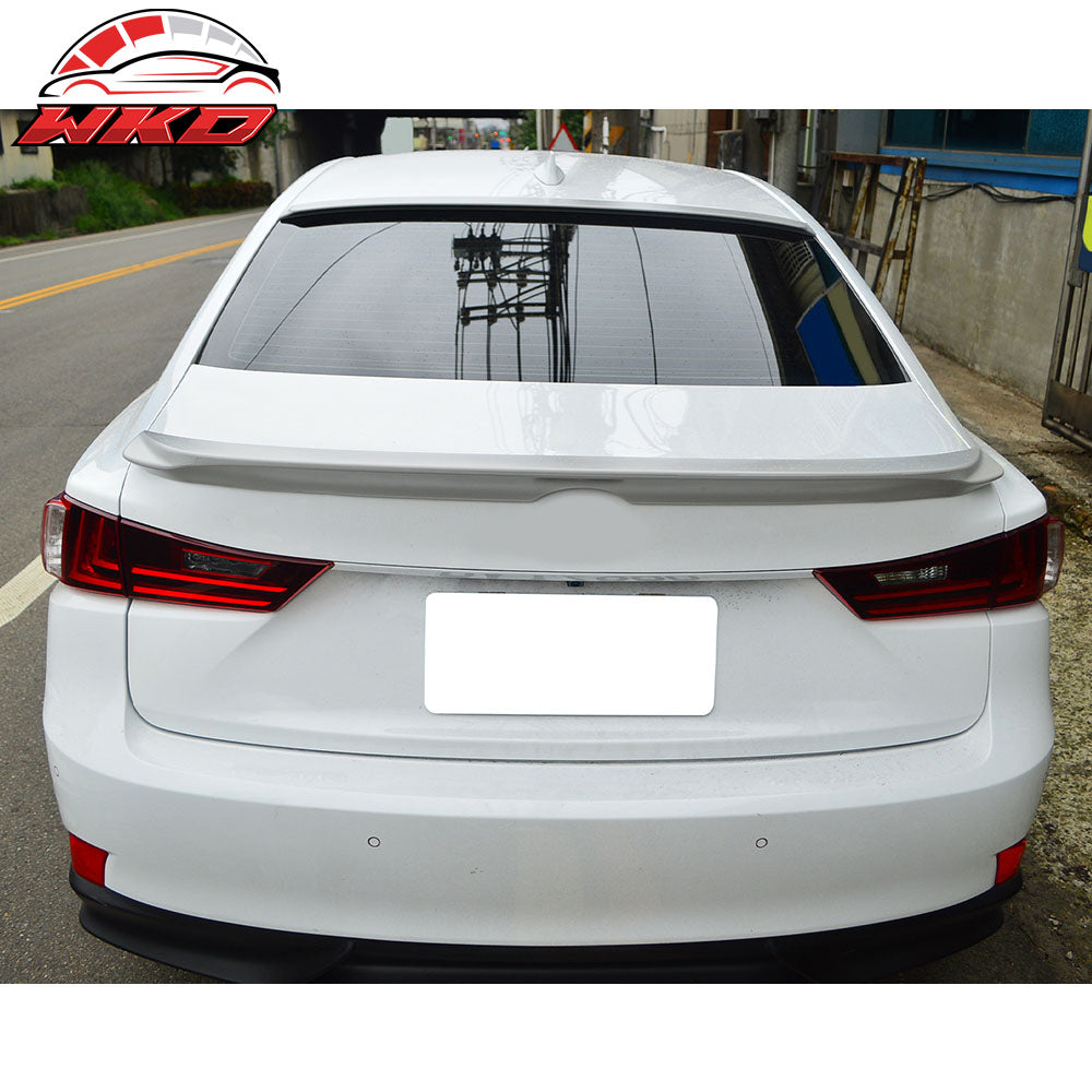 Fits 14-20 Lexus IS250 IS300 ISF Sedan F-Sport Style Roof Spoiler Unpainted Gray