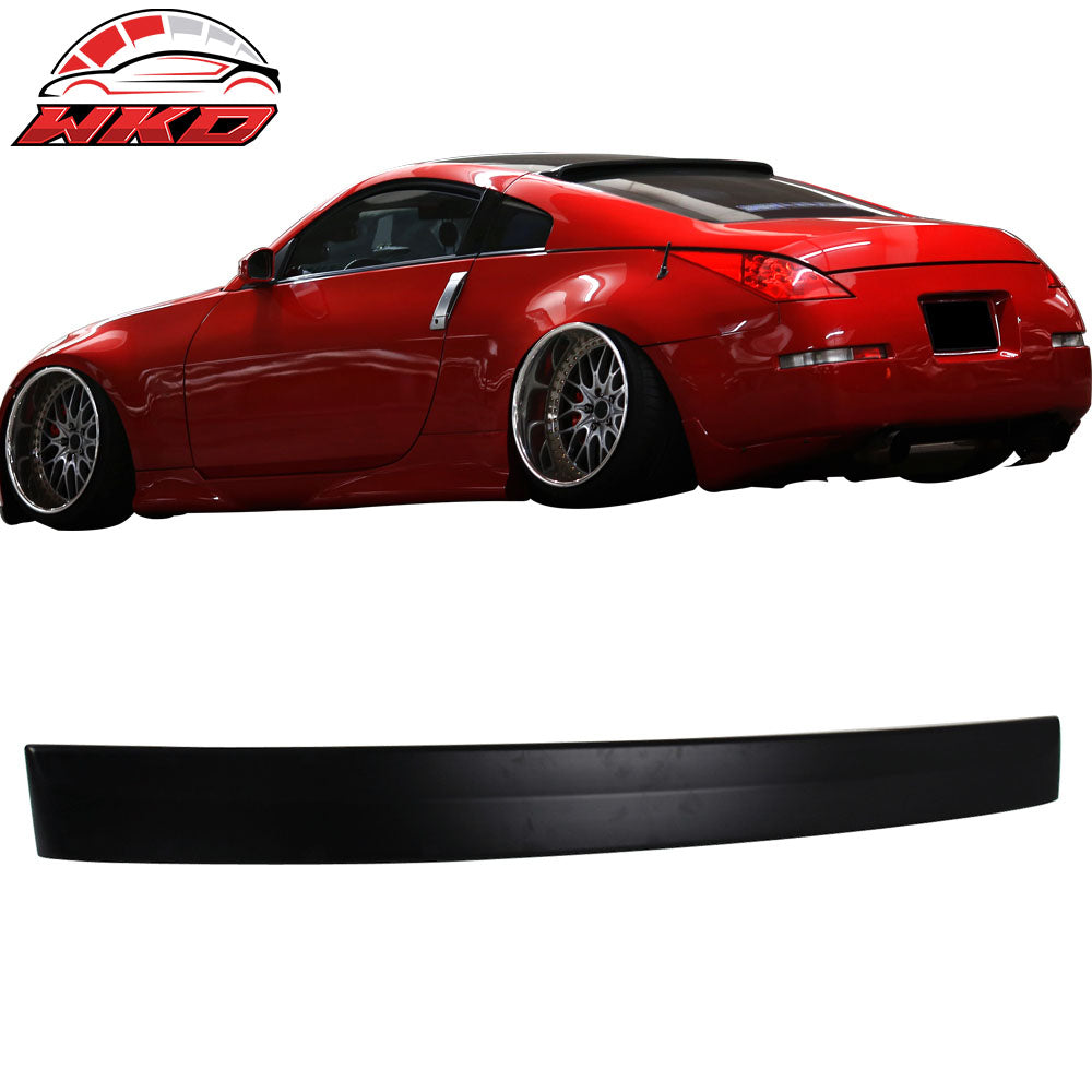 Fits 03-08 Nissan 350Z Z33 RS Style Unpainted Rear Window Roof Spoiler Wing ABS