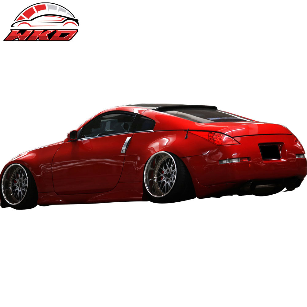 Fits 03-08 Nissan 350Z Z33 RS Style Unpainted Rear Window Roof Spoiler Wing ABS