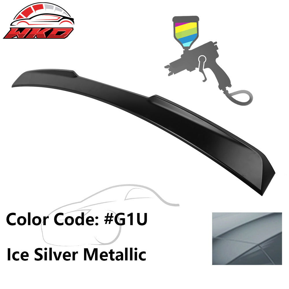 Fits 15-21 Subaru WRX STI X Style Rear Roof Spoiler Wing Painted #G1U Ice Silver