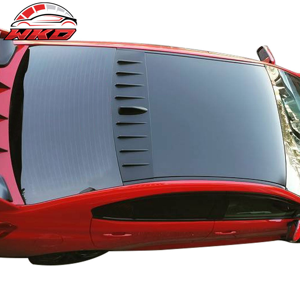 Fits 15-21 WRX STI Matte Black 6.2 ABS Roof Spoiler V Style Generator Shark Fin