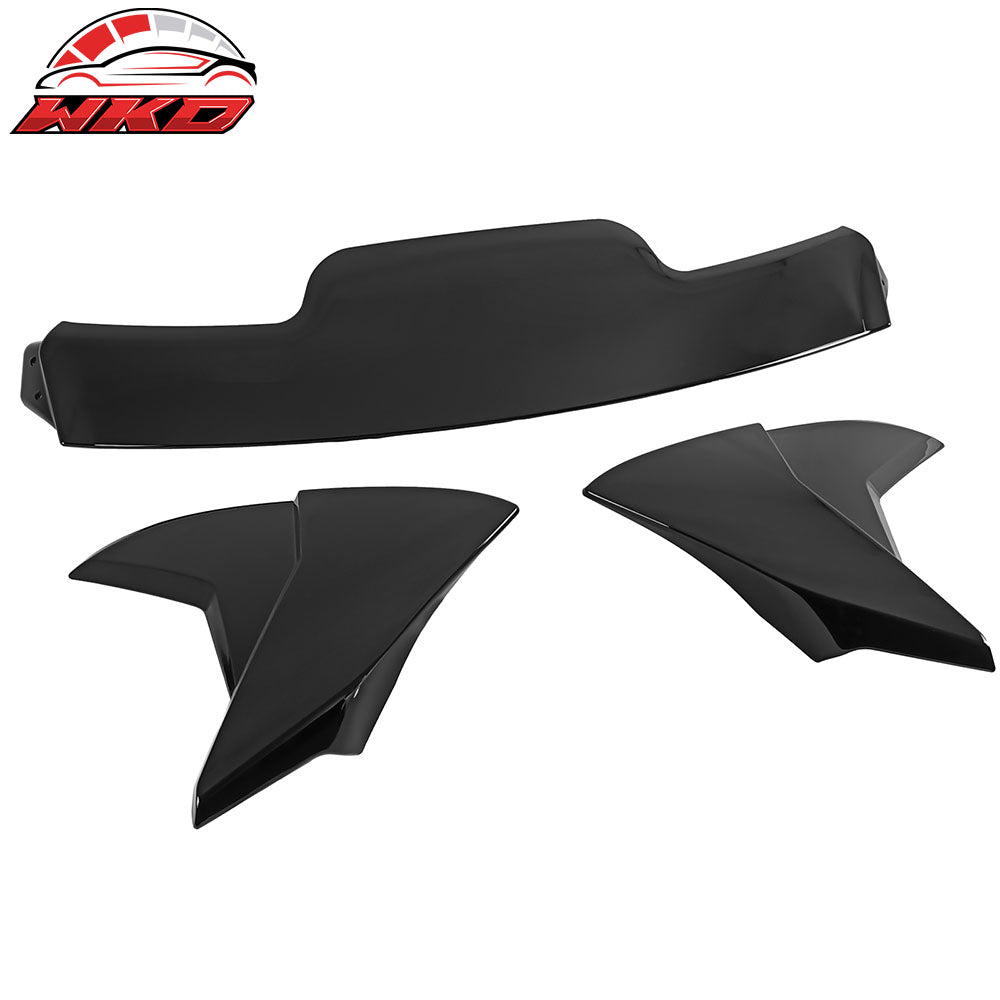 Fits 19-25 Toyota GR Corolla Hatchback 5Dr 3PCS Roof Spoiler Wing Gloss Black