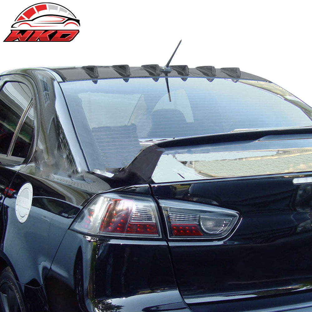Fits 08-17 Mitsubishi Lancer 10 ABS Rear Roof V Style Shark FIN Spoiler
