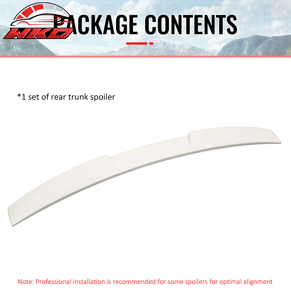 Fits 15-21 Subaru WRX STI Style Rear Roof Window Lip Spoiler Painted Pearl White