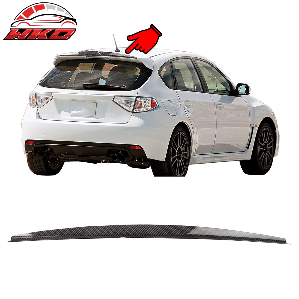 Closeout! Fits 08-14 Subaru Impreza WRX Roof Spoiler Gurney Flap Carbon Fiber CF