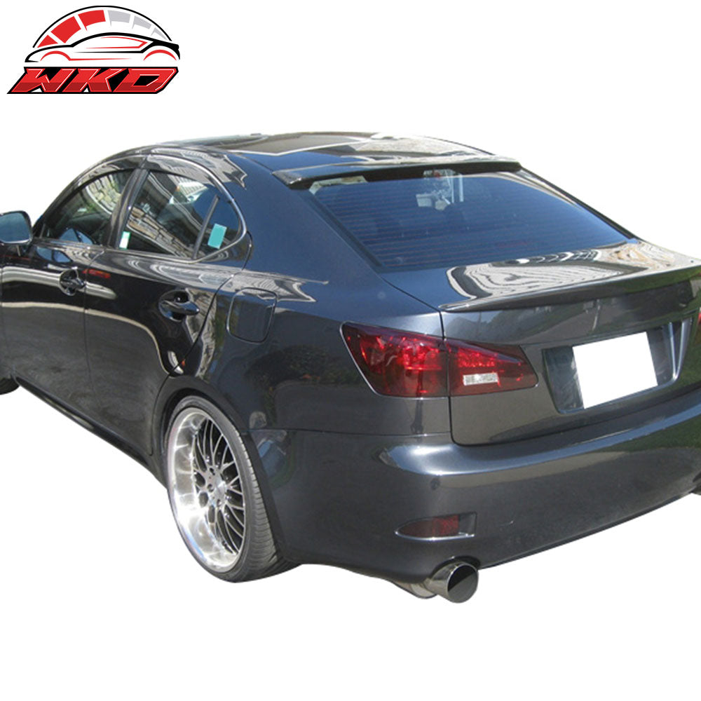 Fits 06-13 Lexus IS250 IS350 4Dr OE Style Rear Roof Spoiler Painted #1G0 Smokey
