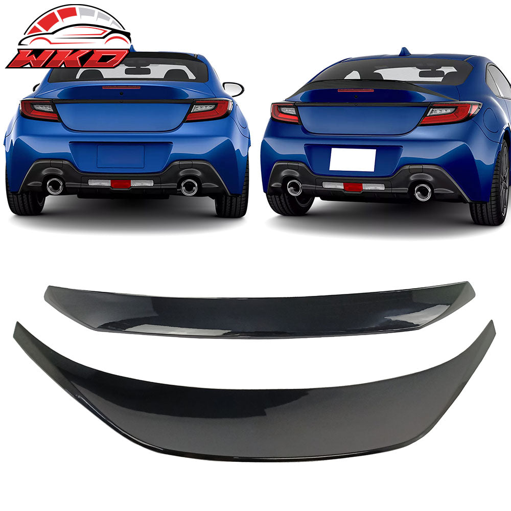 Fits 22-26 Toyota GR86/Subaru BRZ #D4S Black IKON Roof TRD Trunk Spoiler ABS