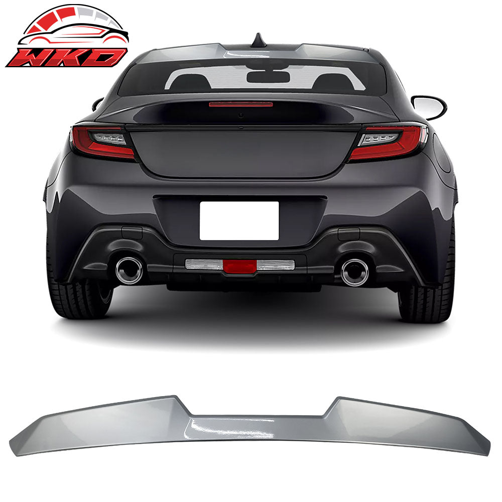Fits 22-26 Toyota GR86/Subaru BRZ #G1U Silver V Style Roof TRD Trunk Spoiler
