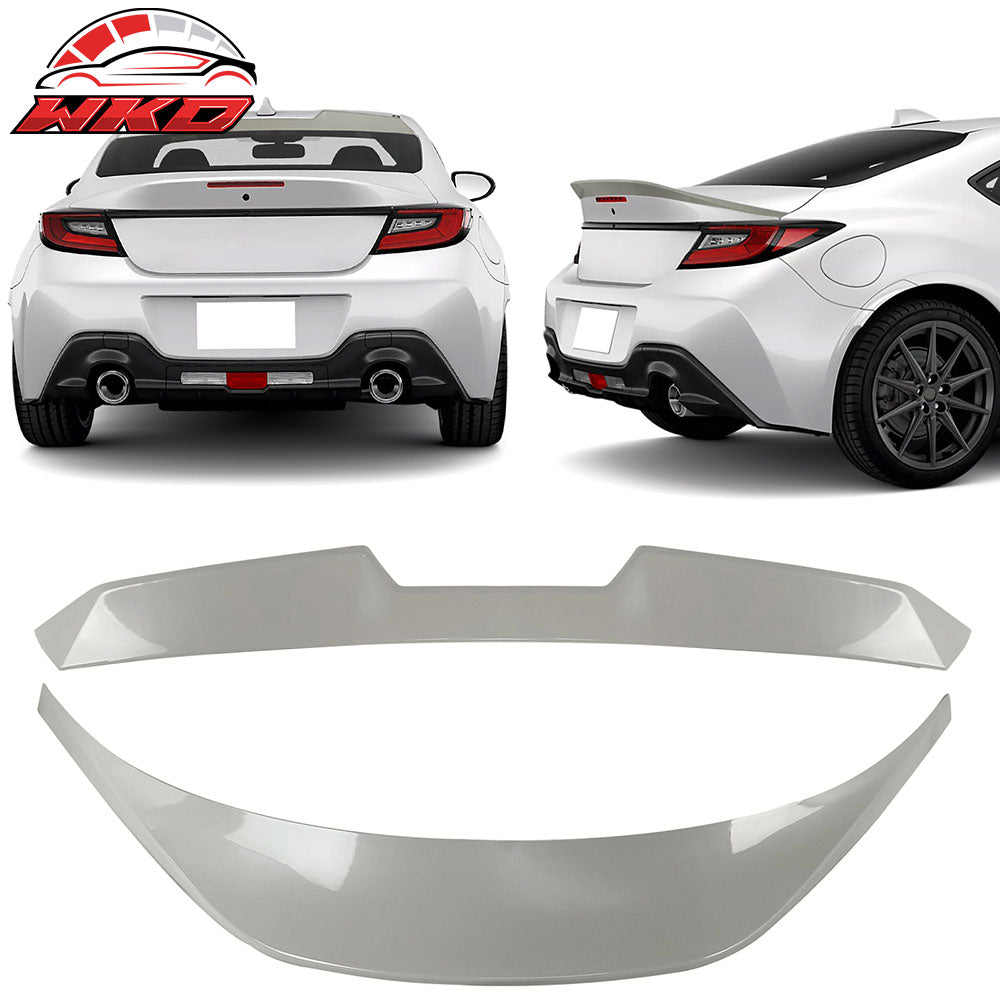 Fits 22-26 Toyota GR86/Subaru BRZ V Roof + TRD Trunk Spoiler Painted #K1X White
