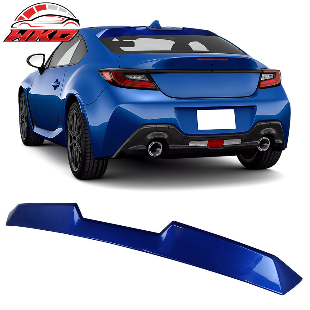 Fits 22-26 Toyota GR86/Subaru BRZ V Roof TRD Trunk Spoiler Painted #K7X Blue
