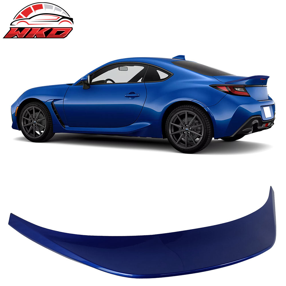 Fits 22-26 Toyota GR86/Subaru BRZ V Roof TRD Trunk Spoiler Painted #K7X Blue