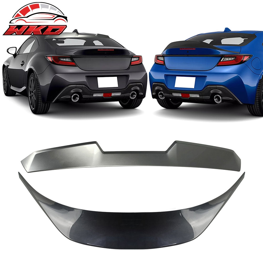 Fits 22-26 Toyota GR86/Subaru BRZ V Roof + TRD Trunk Spoiler Painted #P8Y Gray