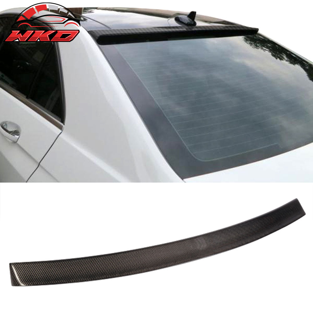 Fits 10-16 Benz E-Class W212 Sedan OE Style Carbon Fiber CF Roof Spoiler Wing