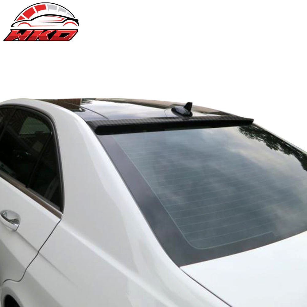 Fits 10-16 Benz E-Class W212 Sedan OE Style Carbon Fiber CF Roof Spoiler Wing