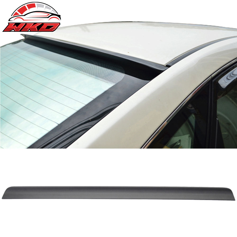 Fits 94-97 Audi A6 C4 Roof Spoiler Wing Rear Window Visor Unpainted Black PUF