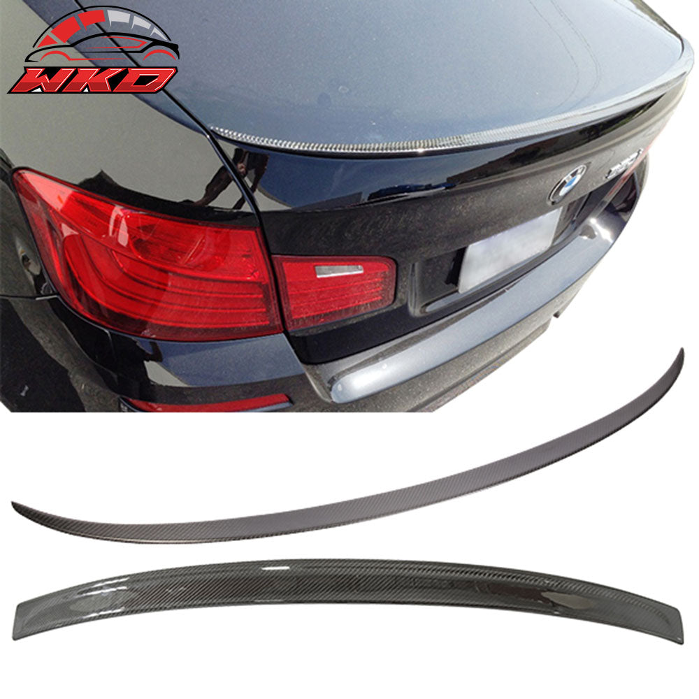 Fits 11-16 F10 Sedan CF Carbon Fiber 3D Type Roof Wing & M5 Trunk Spoiler
