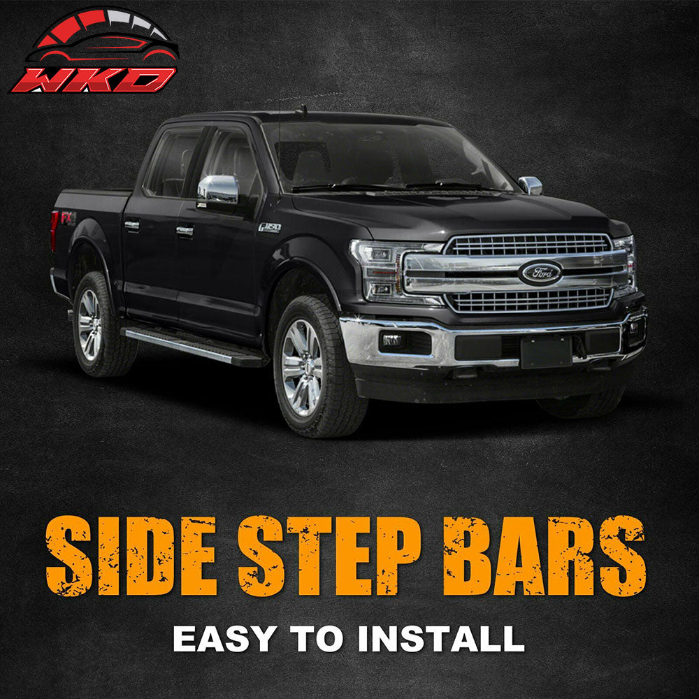 Fits 15-22 Ford F150 F-150 Super Crew Cab 6" Running Board Side Step Nerf Bar