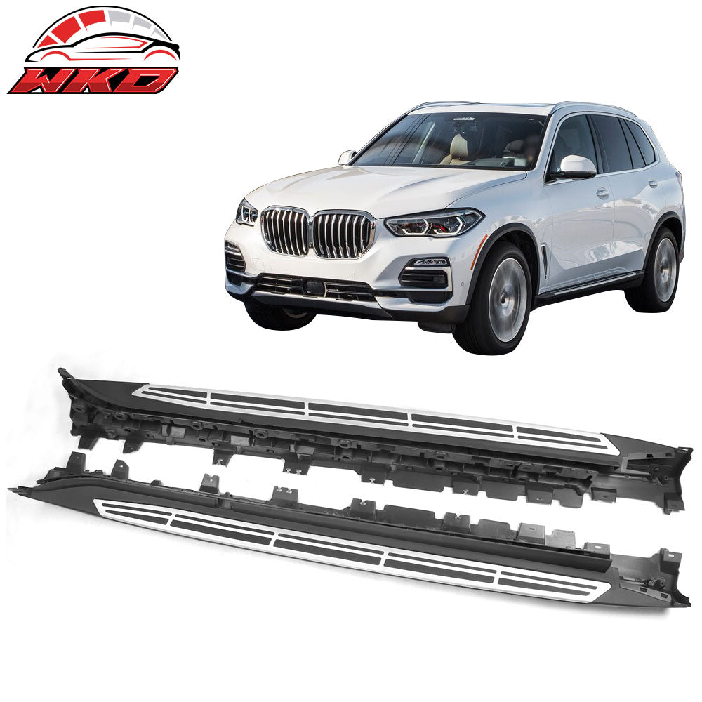 Fits 19-25 BMW X5 G05 OE Style Running Board Side Step Nerf Bar In Pair