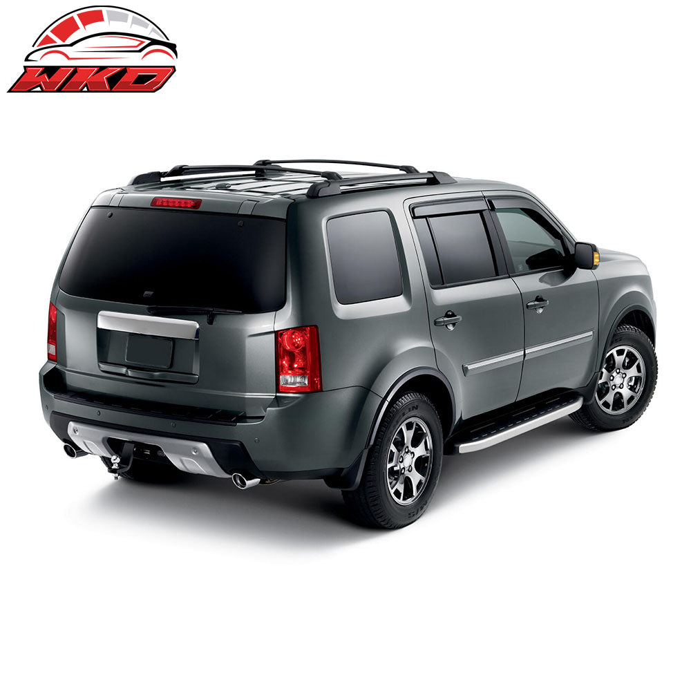 Fits 09-15 Honda Pilot OE Style Running Board Side Step Nerf Bars Black Silver