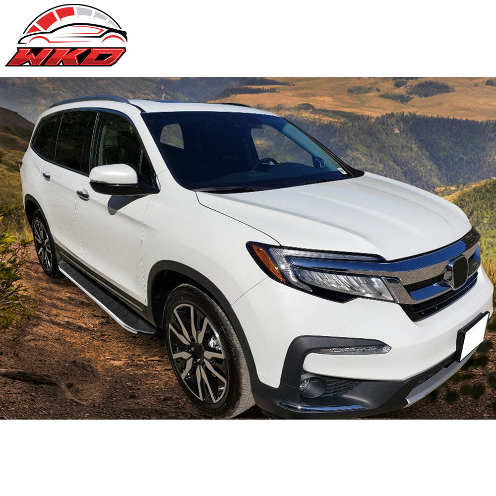 Fits 16-22 Honda Pilot YF5/6 OE Style Running Board Side Step Bar Pair Aluminum