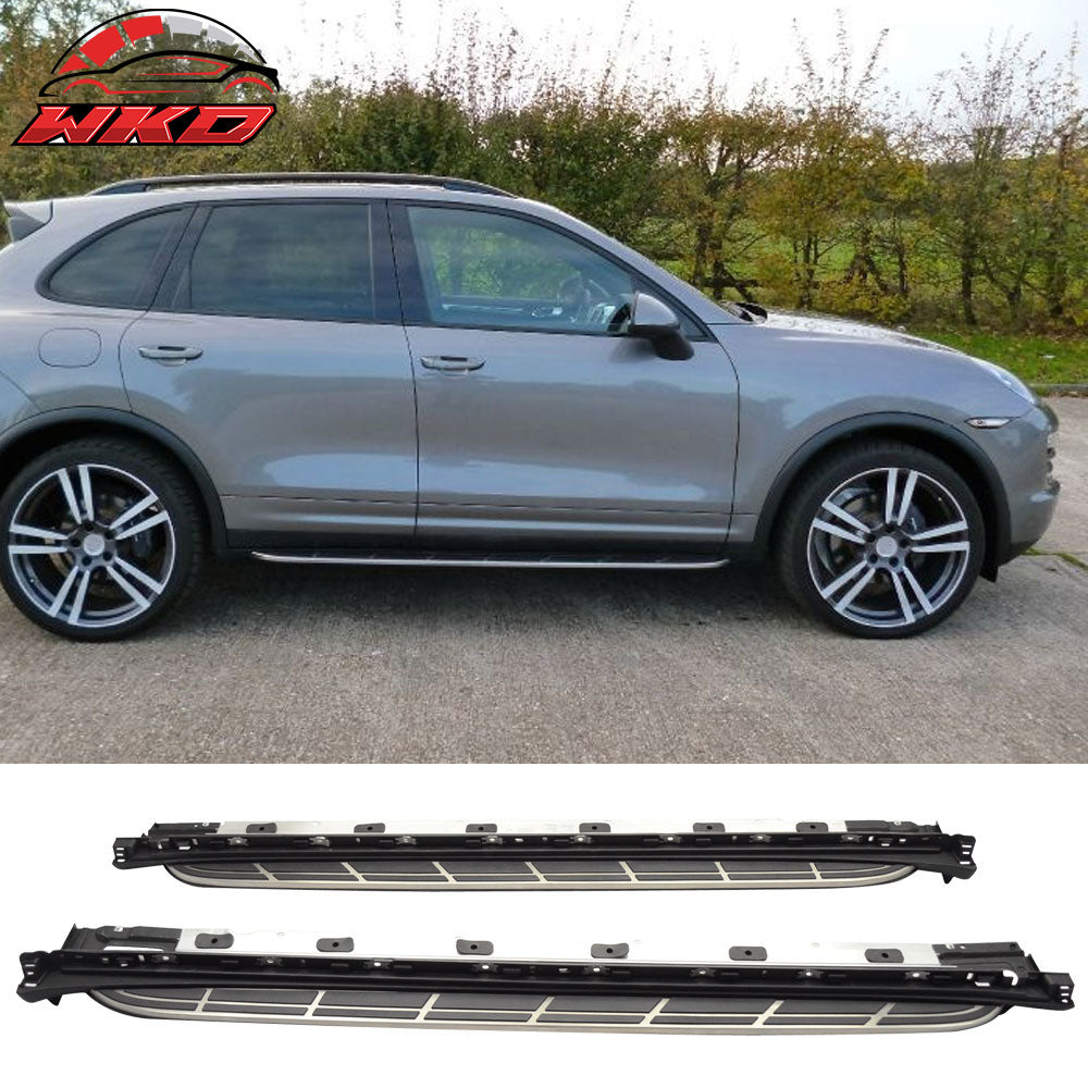 Fits 11-18 Porsche Cayenne OE Factory Style Running Board Side Step Bar Aluminum