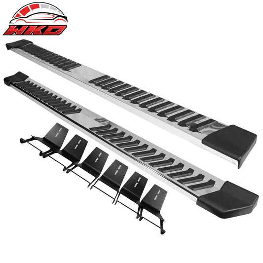Wholesale 17-26 Ford F250 F350 Superduty Crew Cab 6" Running Board V Style Silver Bar