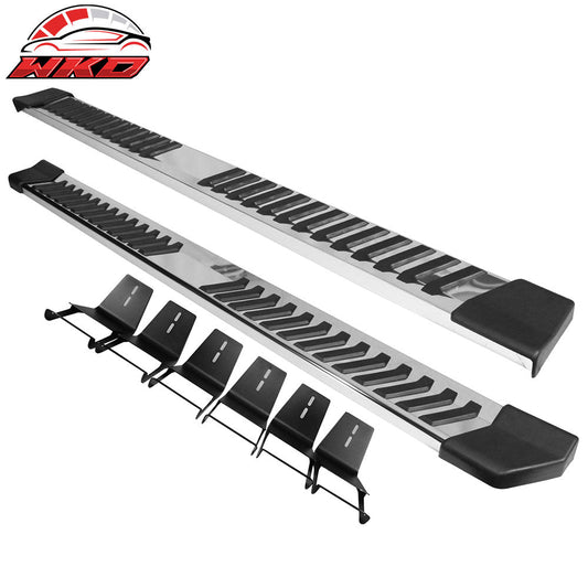 Wholesale 17-25 Ford F250 F350 Superduty Crew Cab 6" Running Board V Style Silver Bar