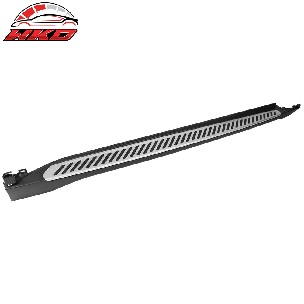 Fits 15-19 BMW X6 F16 Running Boards Side Step Nerf Bars Black & Silver 2PCS