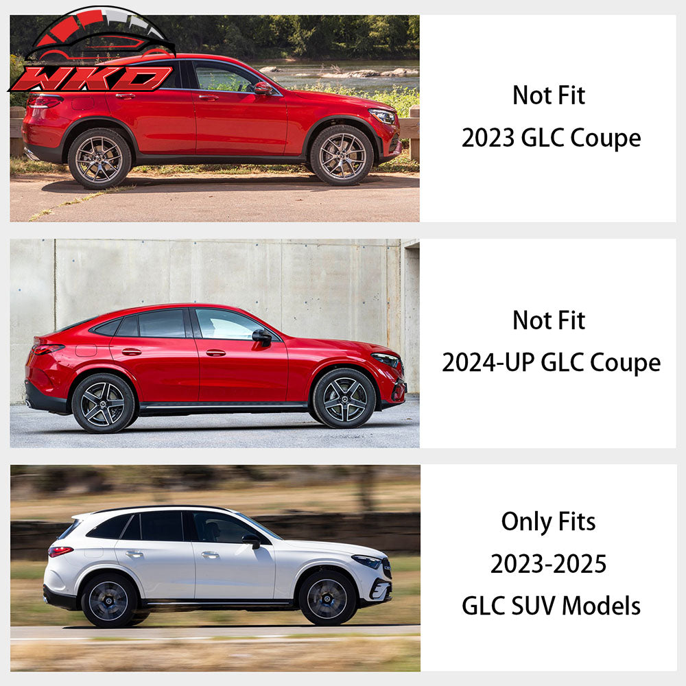 Fits 23-25 Benz X254 GLC-Class OE Running Boards Side Step Nerf Bars - Aluminum