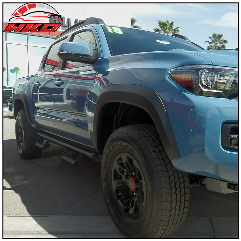 Fits 05-22 Toyota Tacoma Access Cab Running Boards Black