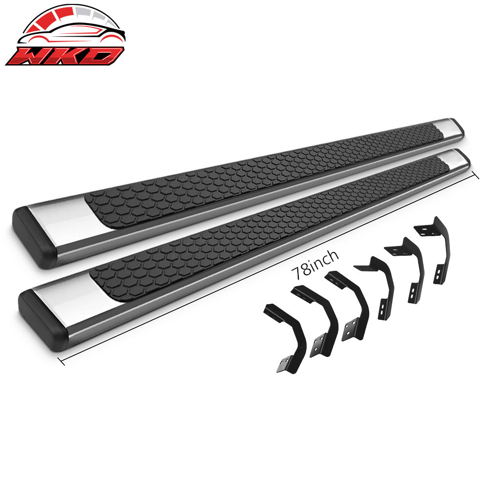 Fit 09-23 Dodge Ram Quad Cab 78 Inch OE Side Step Nerf Bar Running Board SS 2PCS
