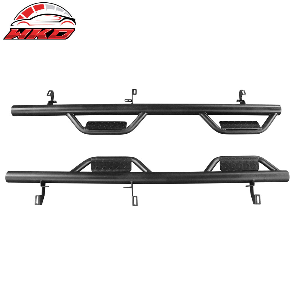 2007-18 Jeep Wrangler JK 4Dr 2PCS Side Step Armor Nerf Bars Running Boards | Wholesale