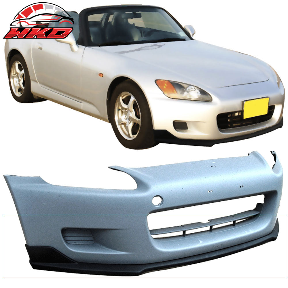 Fits 00-03 Honda S2000 2Dr AP1 CS Style Front Bumper Lip Spoiler - PU