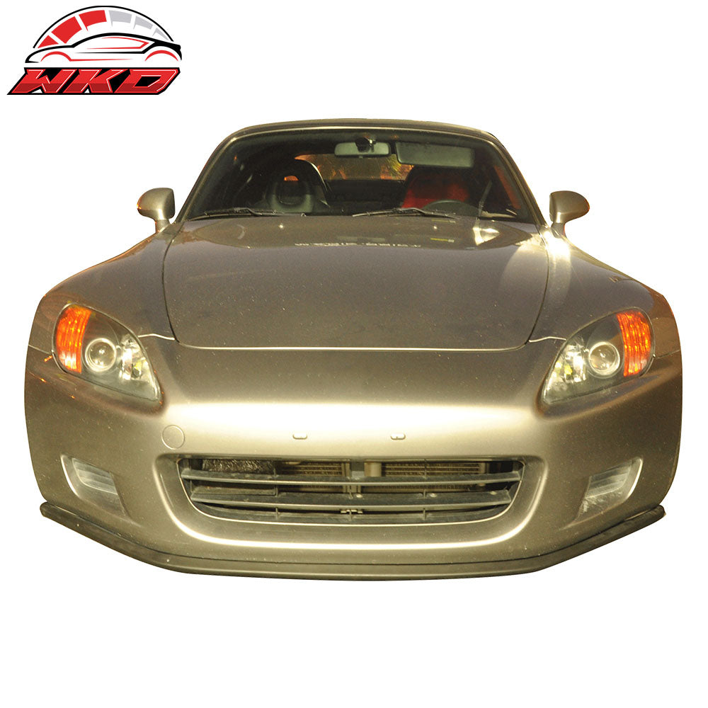 Fits 00-03 Honda S2000 Aero Style Front Bumper Lip Spoiler Unpainted - PU