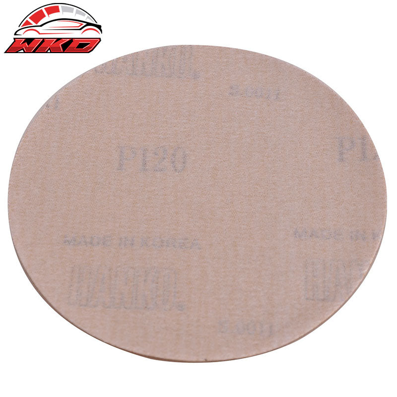 Dry 5Inch No Hole Sand Paper Disc 120 Grit Repair Sanding Sandpaper 10PC