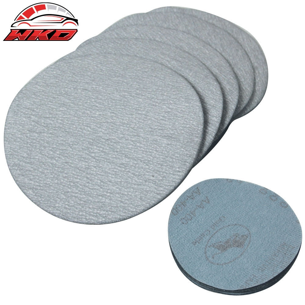 50PC 5Inch 127mm 400 Grit Auto Sanding Disc No Hole Sandpaper Sheets Sand Paper | Wholesale