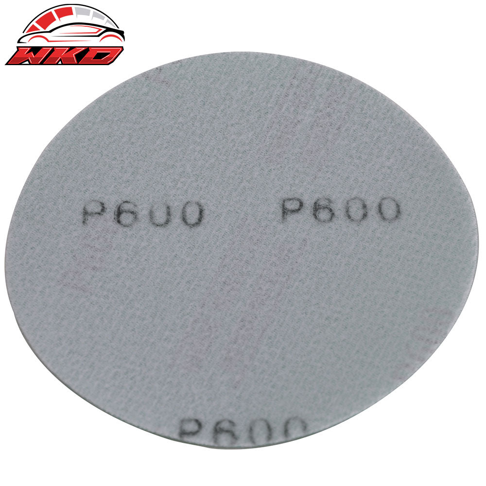 Wet Dry 5 Inch No Hole Sand Paper Disc 600 Grit Repair Sandpaper 10PC