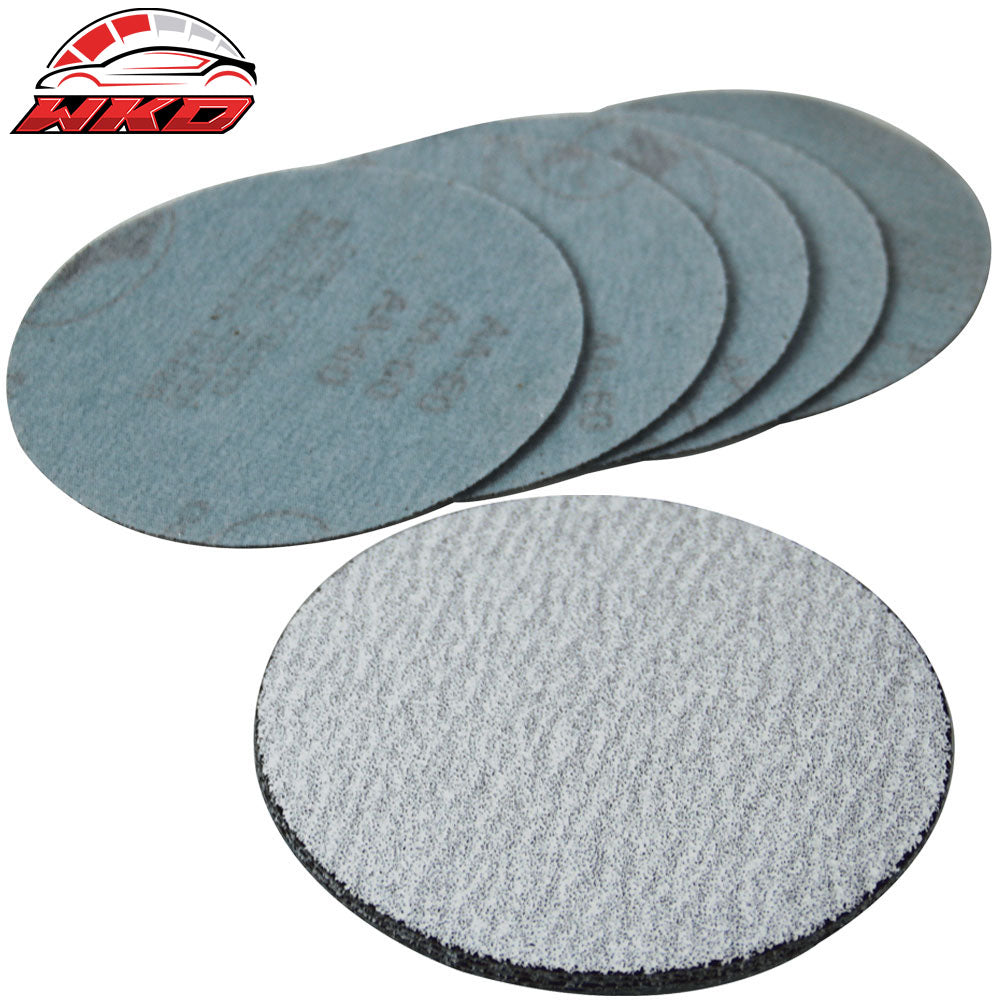 10PC 5Inch 127mm 60 Grit Auto Sanding Disc No Hole Sandpaper Sheets Sand Paper
