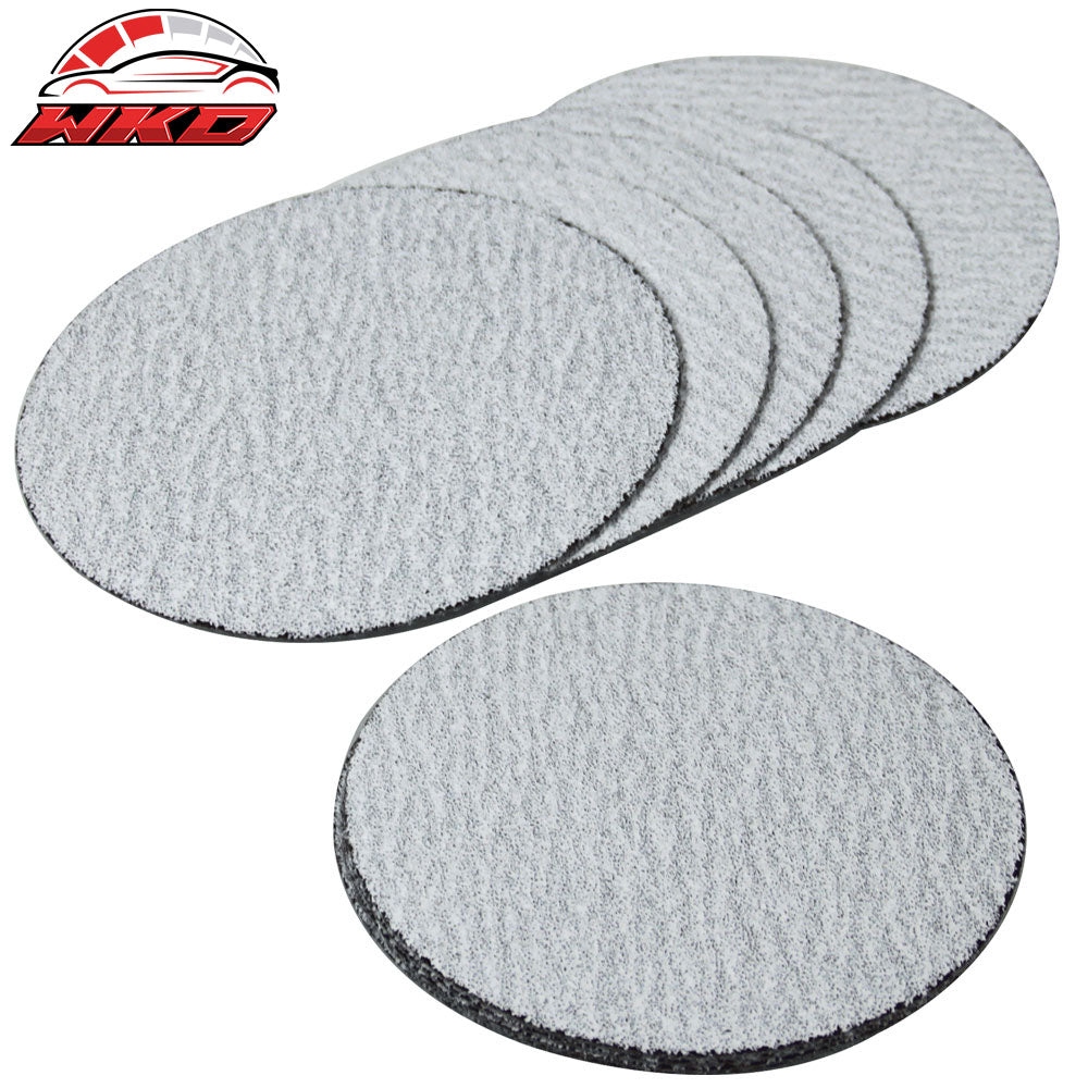 50PC 5Inch 127mm 60 Grit Auto Sanding Disc No Hole Sandpaper Sheets Sand Paper