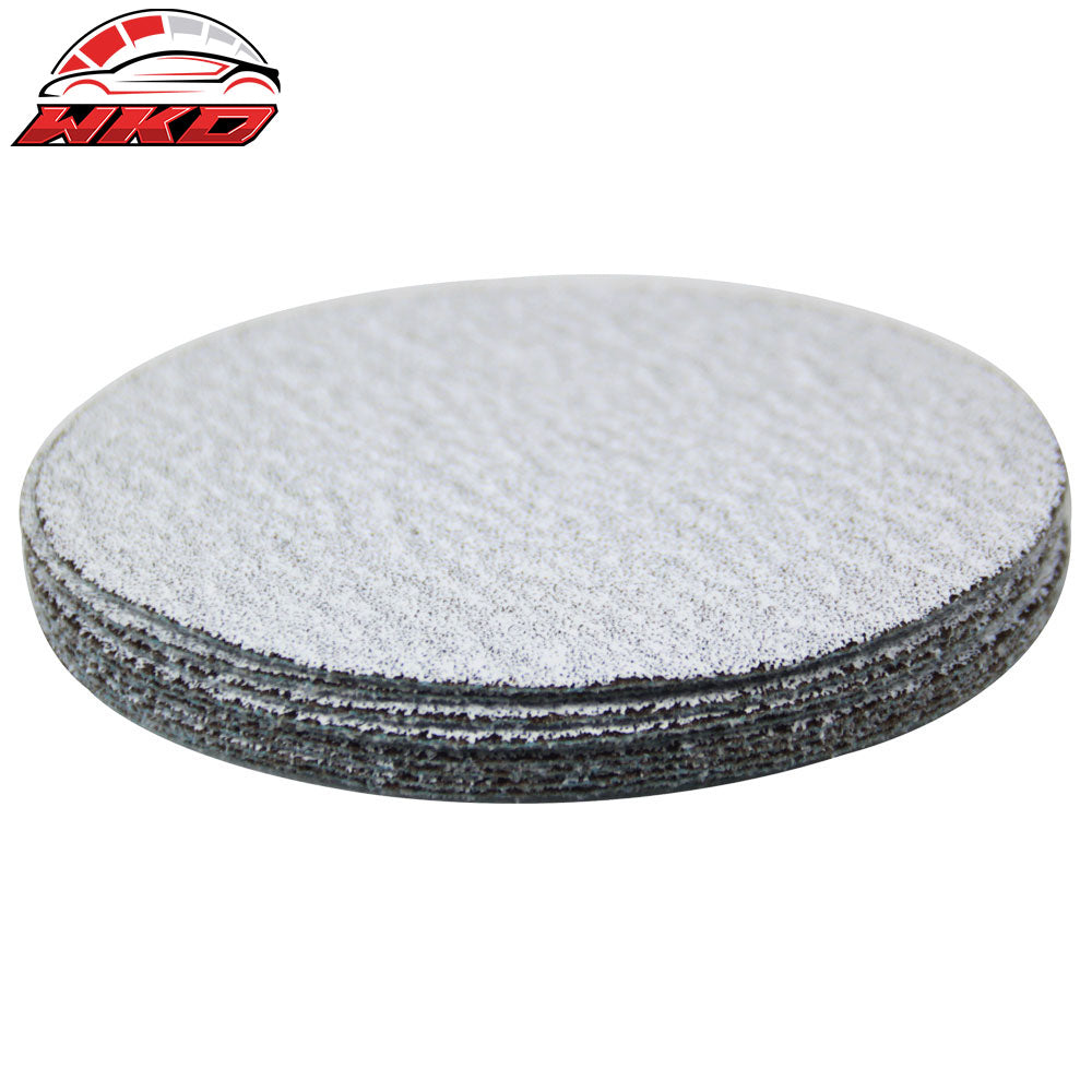 100PC 5Inch 127mm 60 Grit Auto Sanding Disc No Hole Sandpaper Sheets Sand Paper
